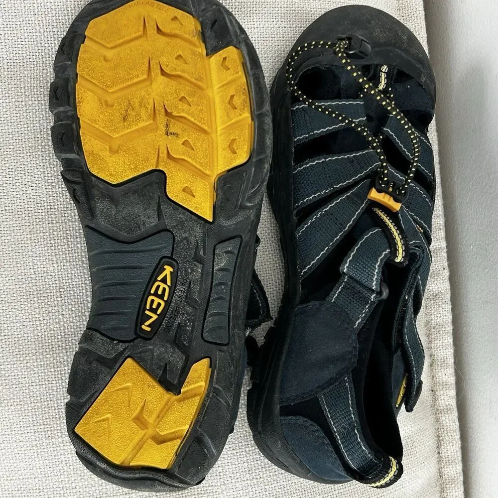 Kids Keen Newport H2 Sandals Shoes Size 4 Blue Fisherman 37 EU Water Hike Boys